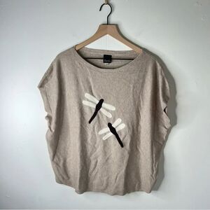Aaeda Cream Sleeveless Boxy Muscle Tee